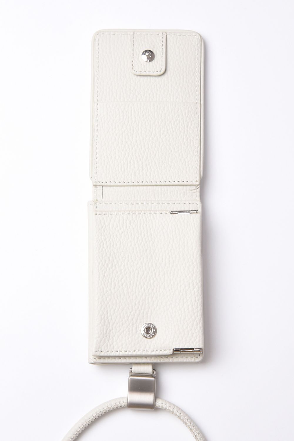 EXCHANGE-SHOULDER-WALLET-SET / ストラップ付き MagSafe対応 ショルダーコンポジションクロスボディウォレット (マシュマロ)