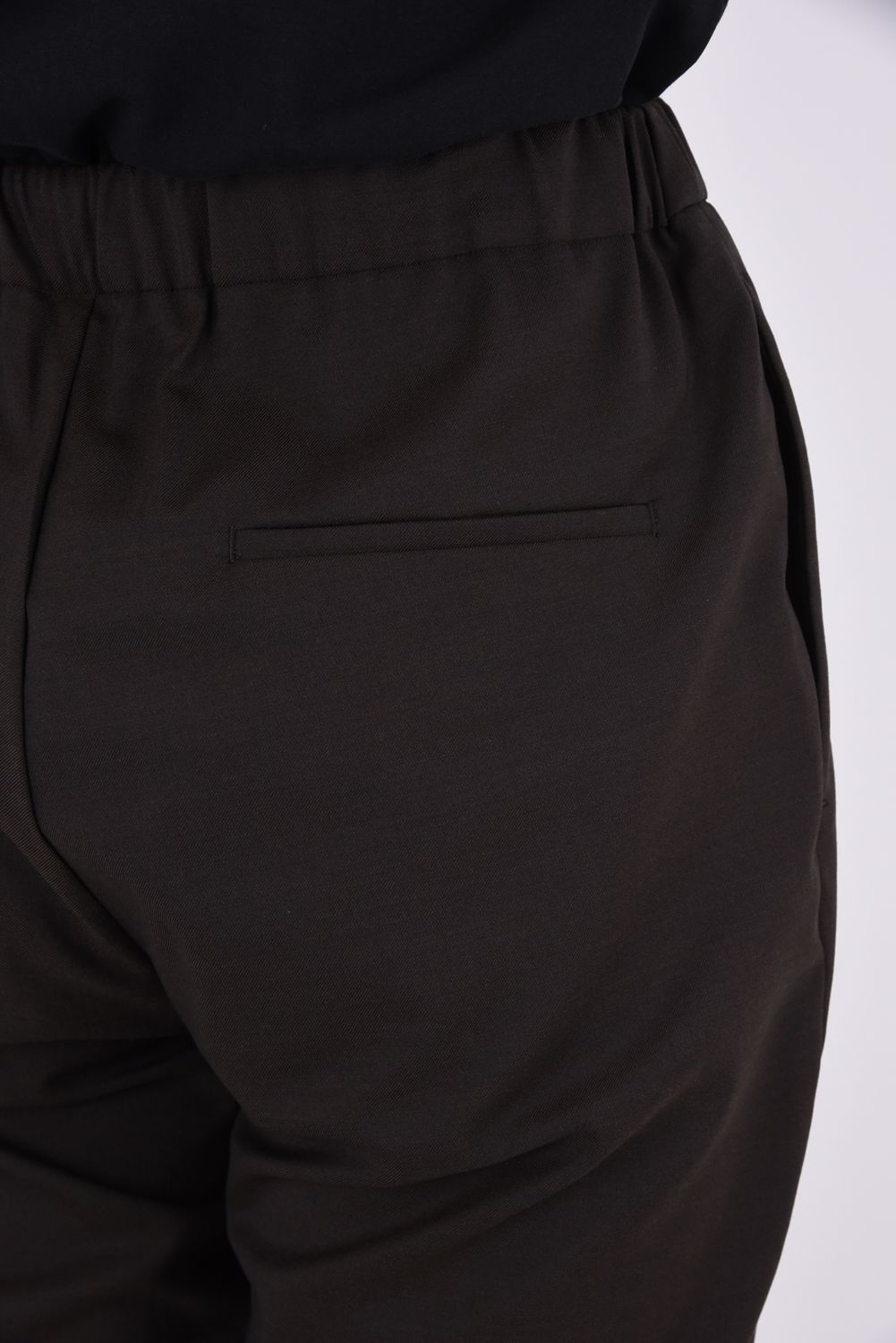 TWILL SOFT FLARE PANTS / ツイル ソフトフレアパンツ (ブラウン)