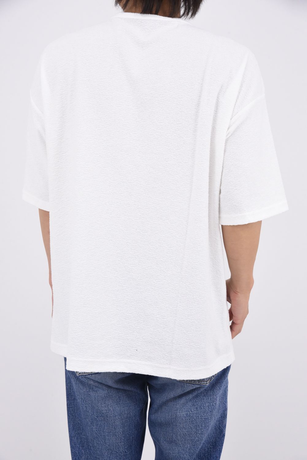 PILE OVER TEE / パイル オーバーサイズ Tシャツ （ホワイト）
