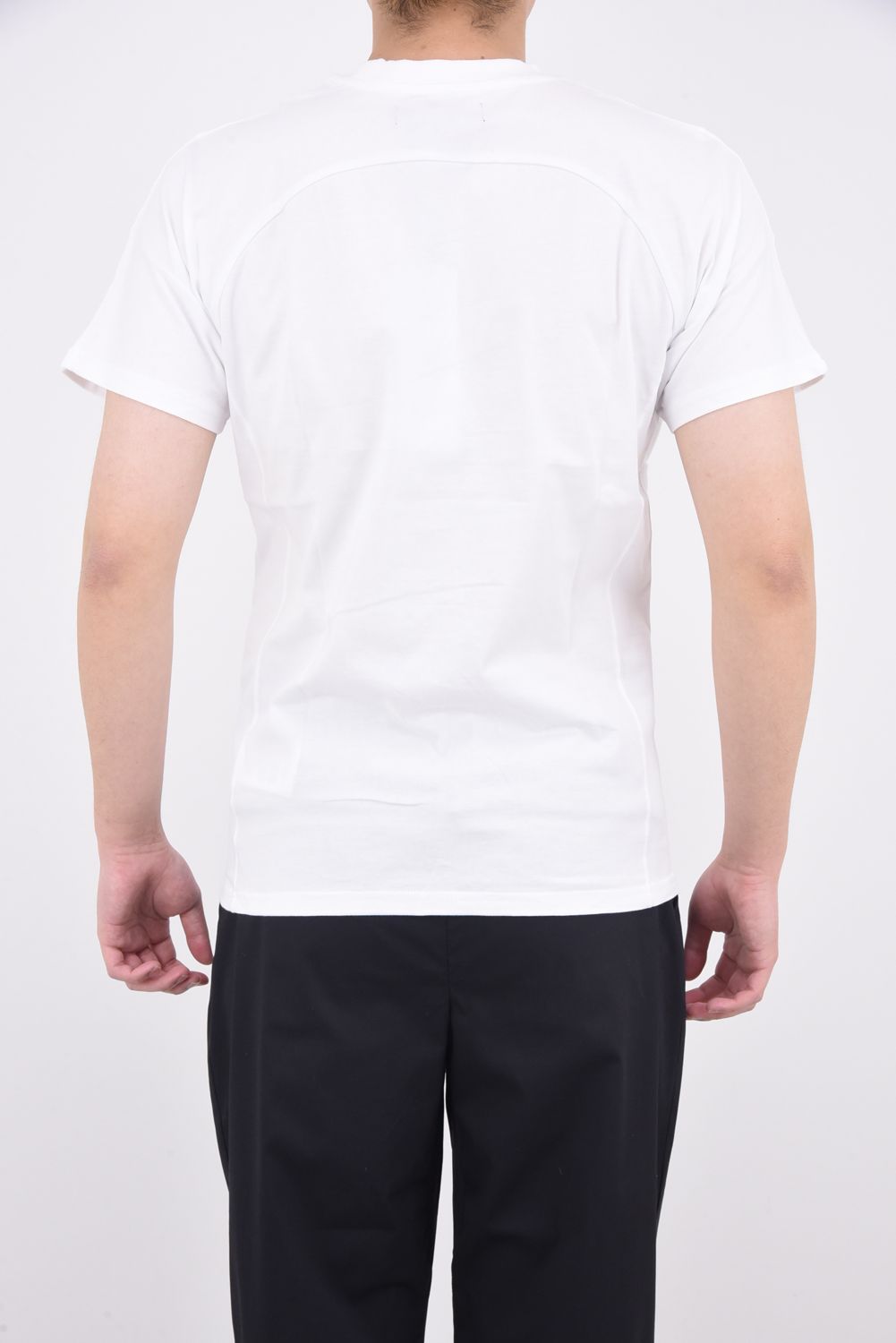 SHINING STONE T-SHIRTS / ラインストーン グラデーション ロゴ 半袖Tシャツ ホワイト