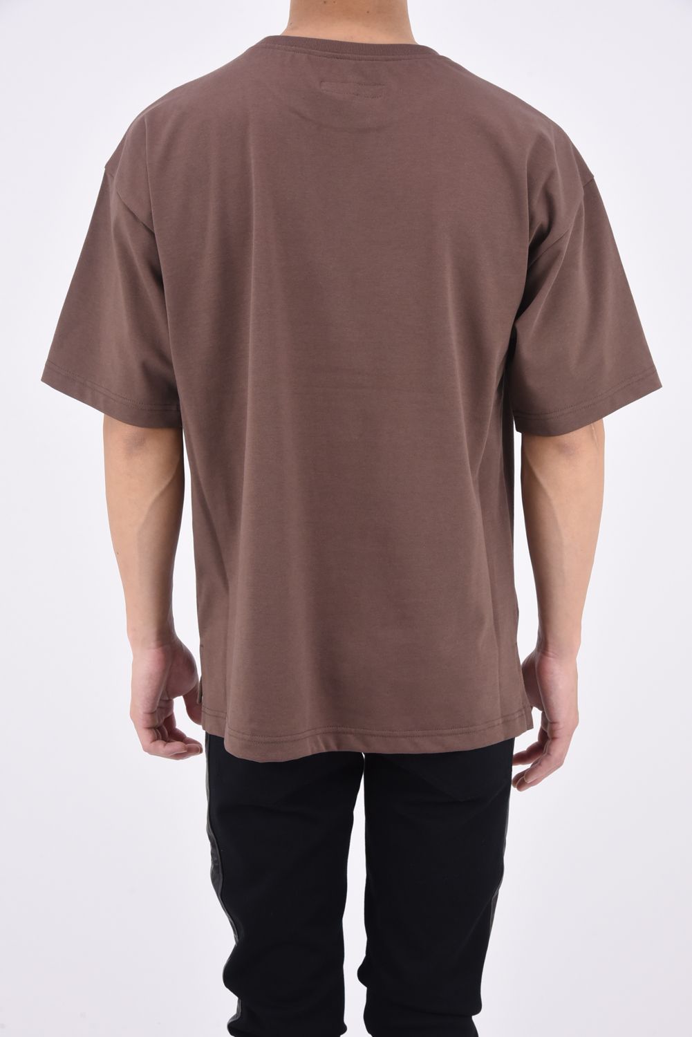 POCKET BIG T / ビッグシルエット ポケットTシャツ ブラウン