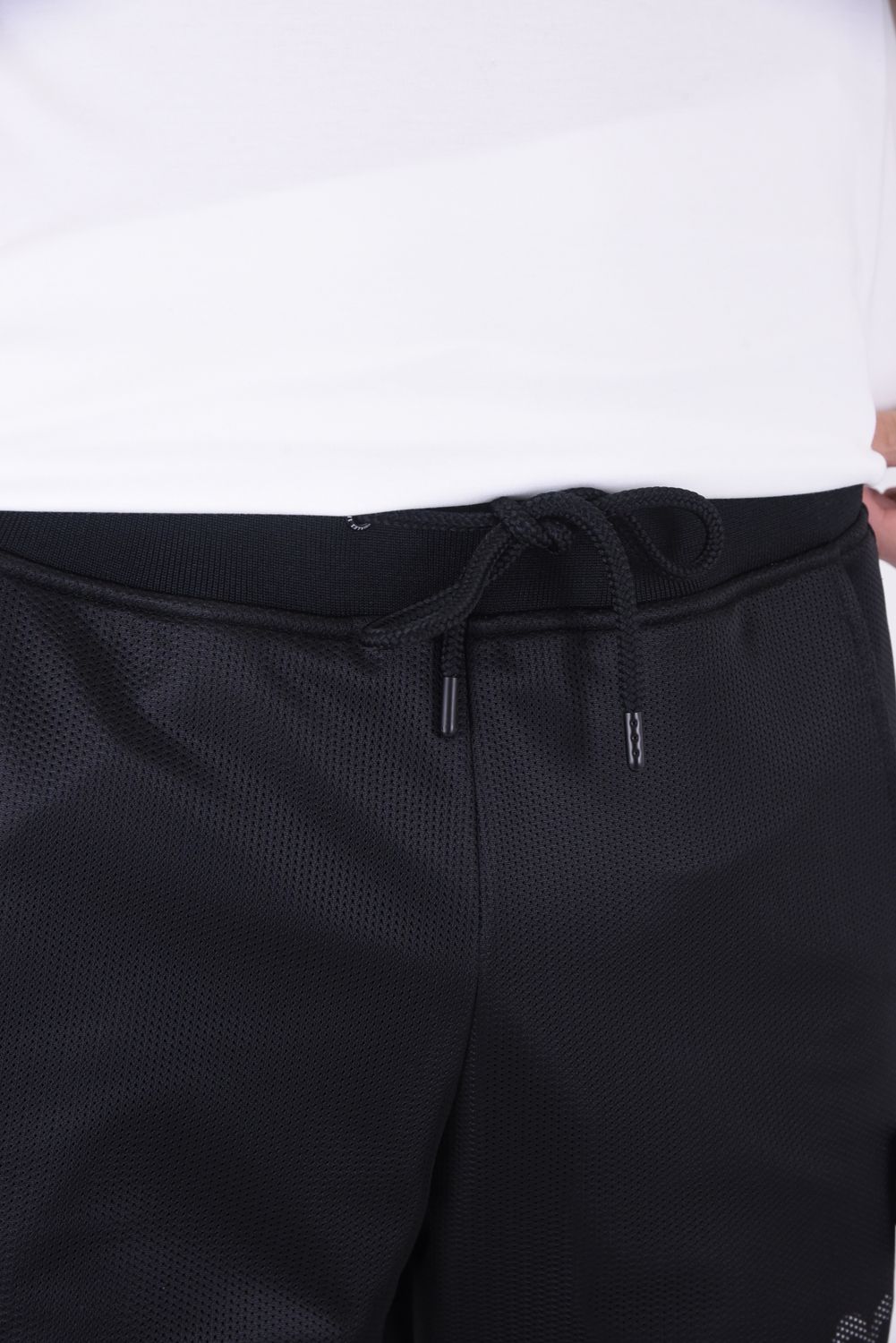 《1PIU1UGUALE3 RONE》R[10] 113 LAYERED MESH RIB BLACK / 113ロゴ レイヤード メッシュ リブパンツ ブラック