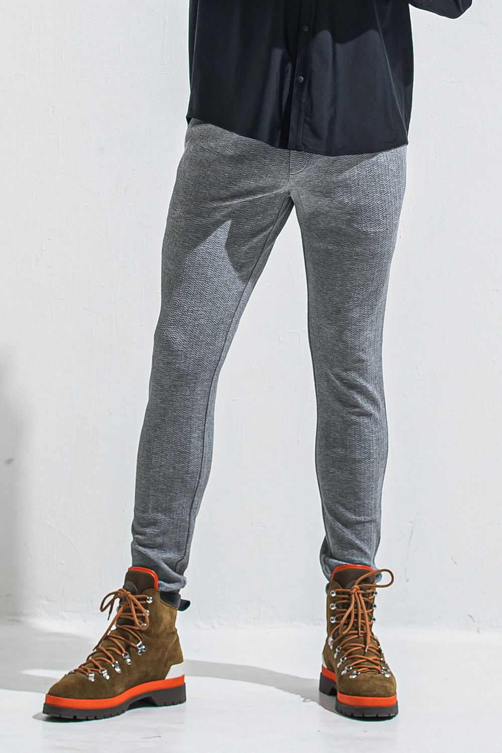 CHRIS EASY TUCK PANTS / ブリスターニット スラックスイージータックパンツ (グレー) (4月中旬入荷予定) ※オーダー締切:2月15日(日)18時