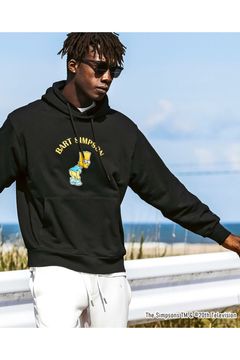 BART SIMPSON HOODIE / シンプソンズプリント フーディ (ブラック)