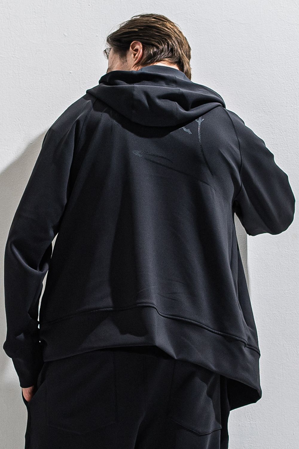 SIGN ZIP HOODIE / サインプリント ジップアップパーカー (ブラック) (2月上旬入荷予定) ※オーダー締切12/13(土)17:00