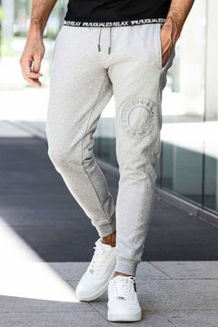 CIRCLE LONG PANTS / サークルロゴ スウェットパンツ (グレー)
