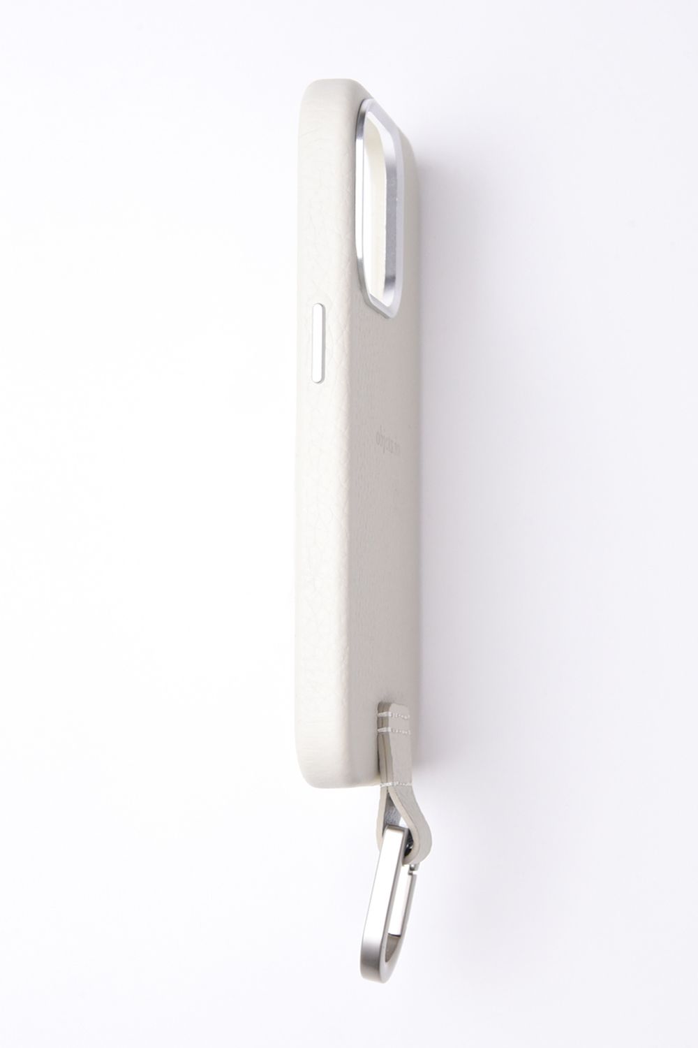 CARABINER-CASE / カラビナ付 iPhone レザーケース (マシュマロ)