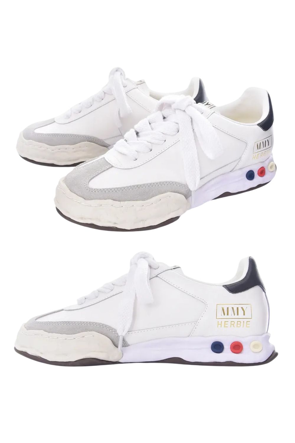 【HARBIE LOW】 OG sole Canvas Low-top Sneaker / レザー ローカットスニーカー (ホワイト)