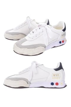 【HARBIE LOW】 OG sole Canvas Low-top Sneaker / レザー ローカットスニーカー (ホワイト)