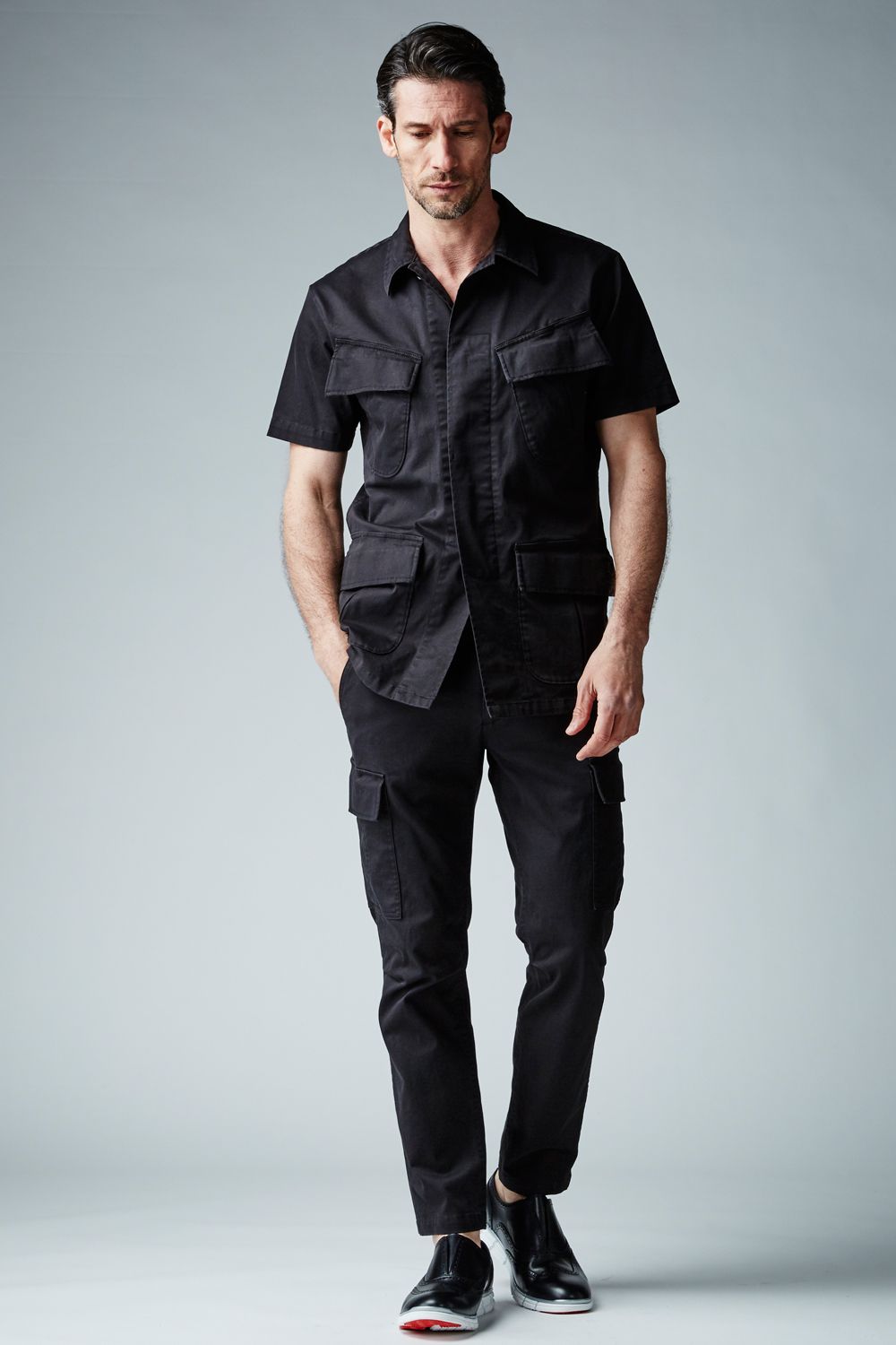 【BLACK MILITARY Vol.9】 JUNGLE FATIGUE CARGO PANTS -BLACK- (10月頃入荷予定 )※オーダー締切8/6(金)11:59迄