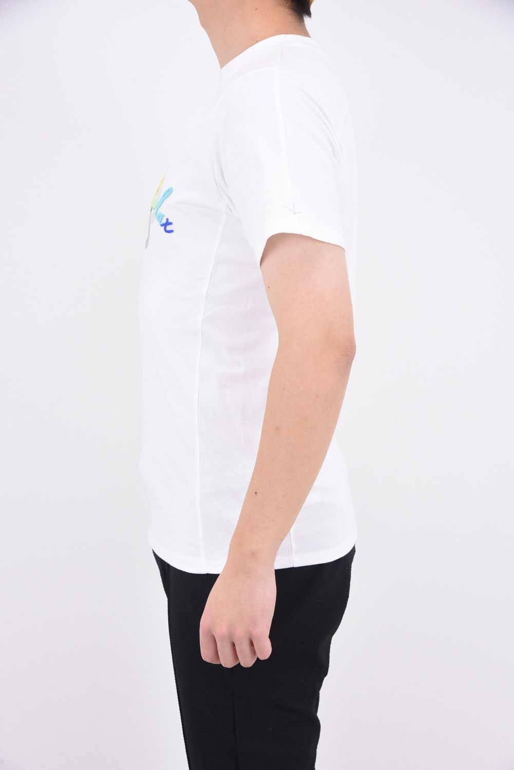 TOOTHBRUSH EMBROIDERY T-SHIRTS / 3D レインボーロゴ Tシャツ ホワイト
