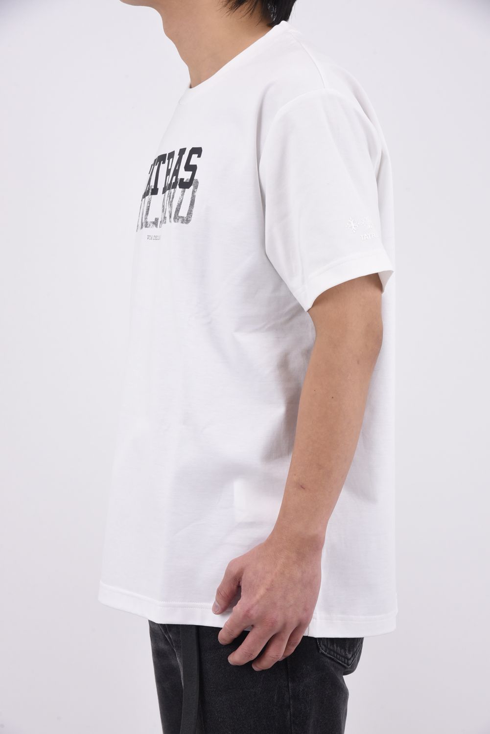 INIGO (イニゴ) / フロントロゴ クルーネック Tシャツ ホワイト