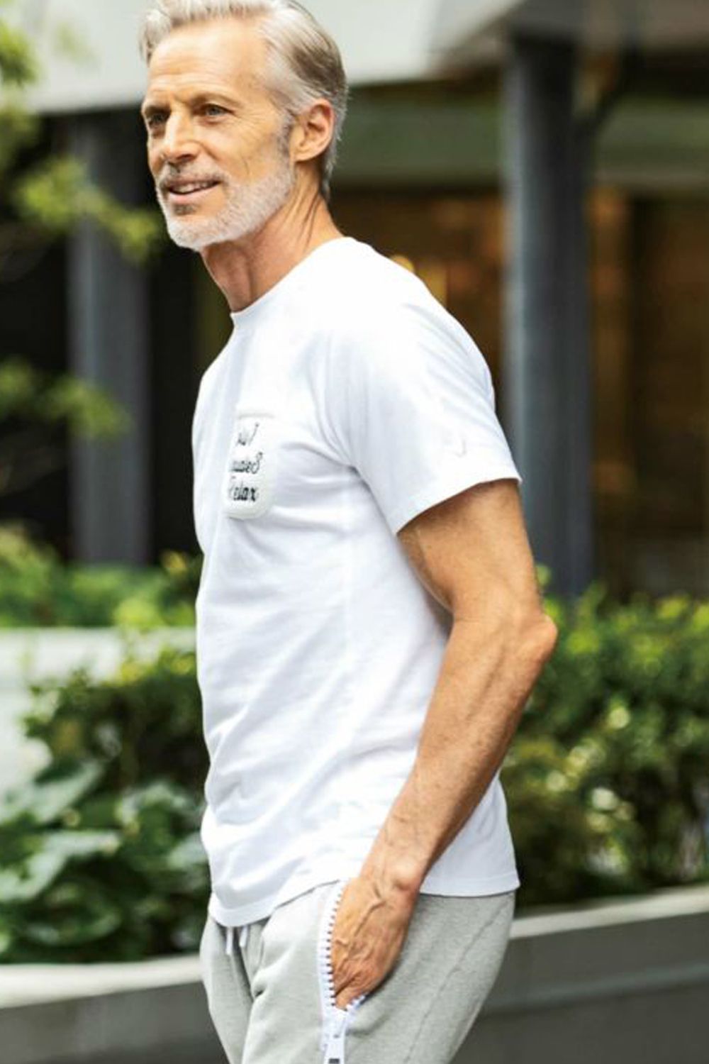 BRUSHED BACK  POCKET T-SHIRTS / ブラッシュドポケット 半袖Tシャツ ホワイト