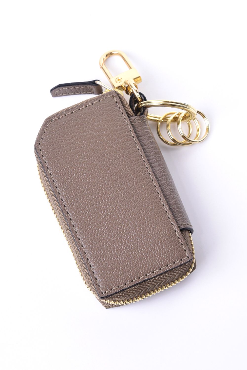 【残り1点】 SMART KEY CASE / LA111GT ゴートレザー スマートキーケース グレー / イエロー