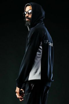 113SPORT HYPER JERSE PARKA / バックロゴ  ジャージ ジップアップパーカー ブラック