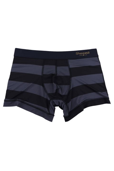 Border Line Short Boxer - ブラック  /  グレー