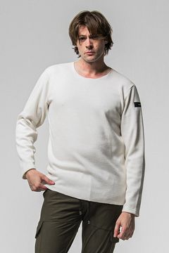 VELOURS FLEECE NEO THERMAL / サーマル生地 ロングスリーブ Tシャツ (ホワイト) (10月中旬入荷予定) ※オーダー締切：9月1日(月)18:00