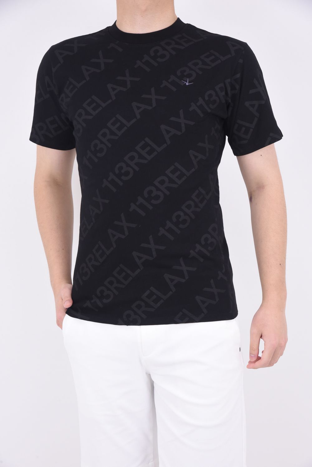 DIAGONAL LOGO T-SHIRTS / ダイアゴナルロゴ 半袖Tシャツ ブラック