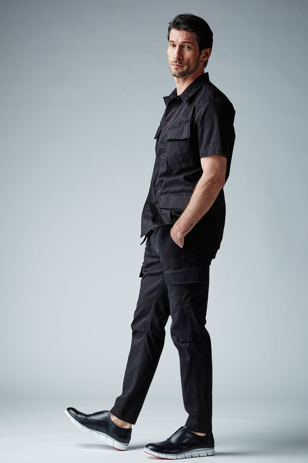 【BLACK MILITARY Vol.7】 JUNGLE FATIGUE S/S SHIRT -BLACK- (9月頃入荷予定 )※オーダー締切8/6(金)11:59迄