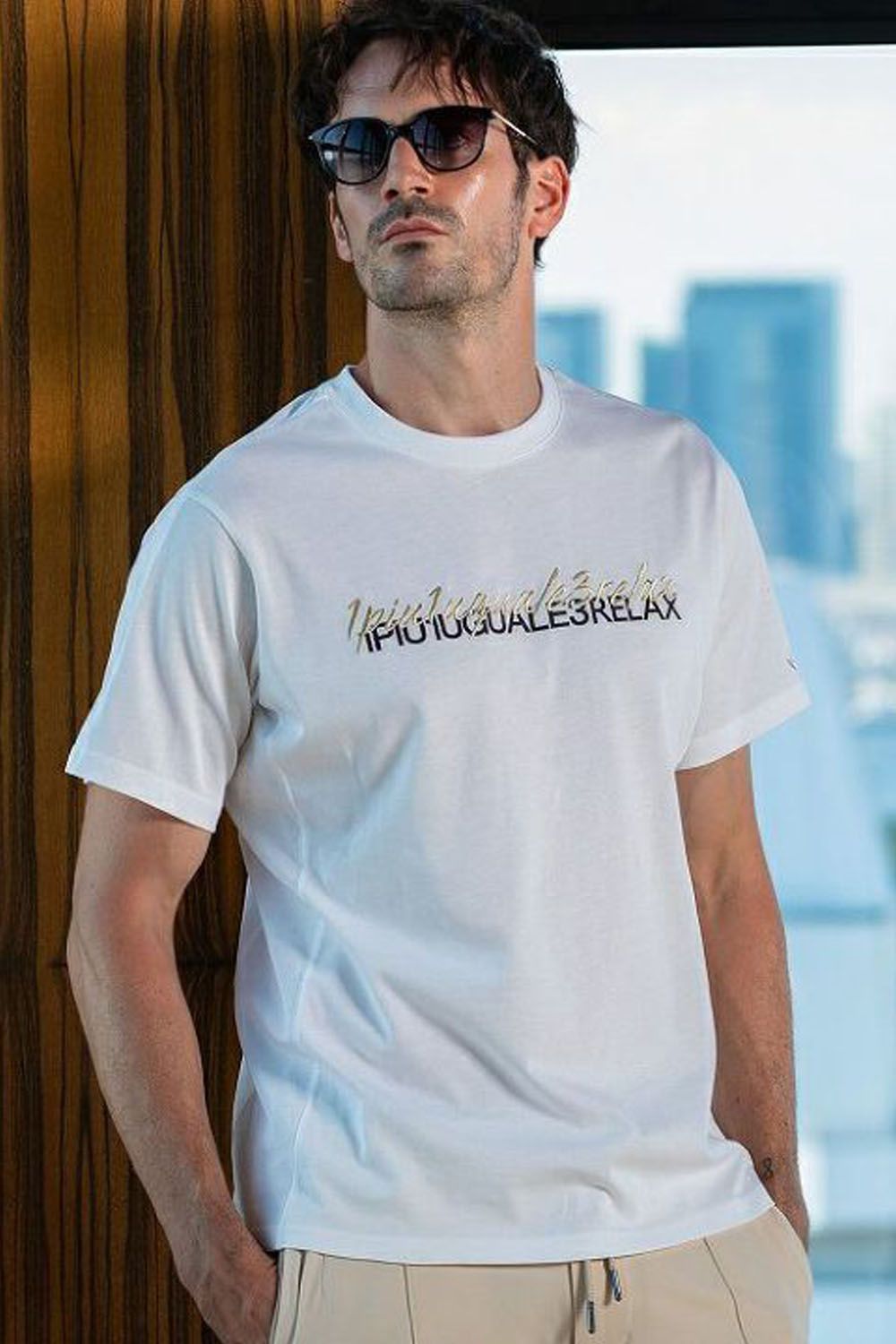 DOUBLE LOGO T-SHIRT / ダブルロゴ クルーネックTシャツ ホワイト