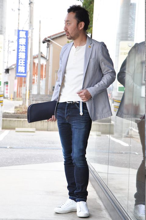 爽やかでカジュアルな休日スタイル