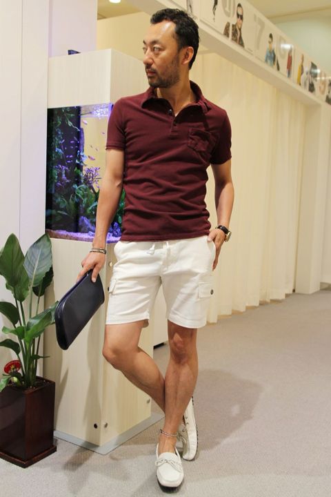 夏のシャツの定番ポロ&ショーツ
