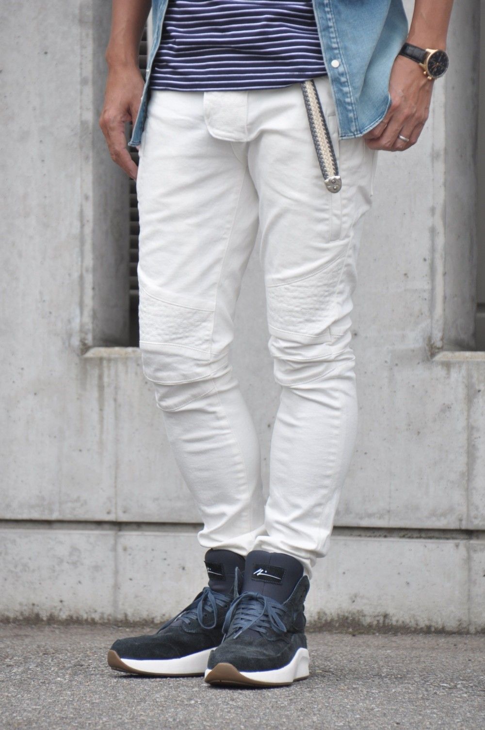 AKMバイカーデニムstyling　No.1
