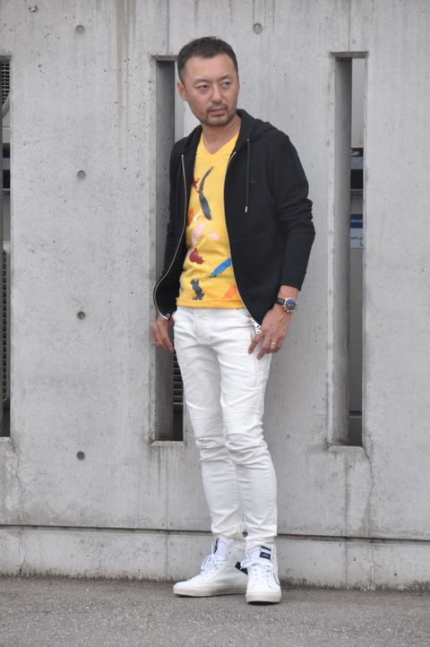 AKMバイカーデニムstyling　No.2
