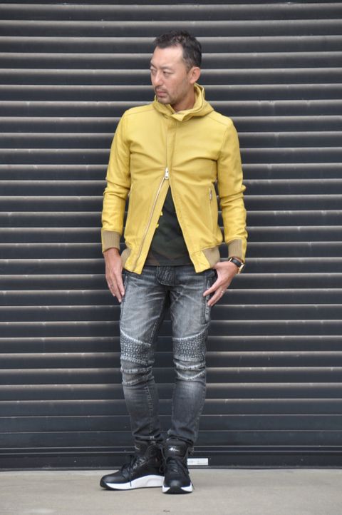 AKMバイカーデニムstyling　No.6