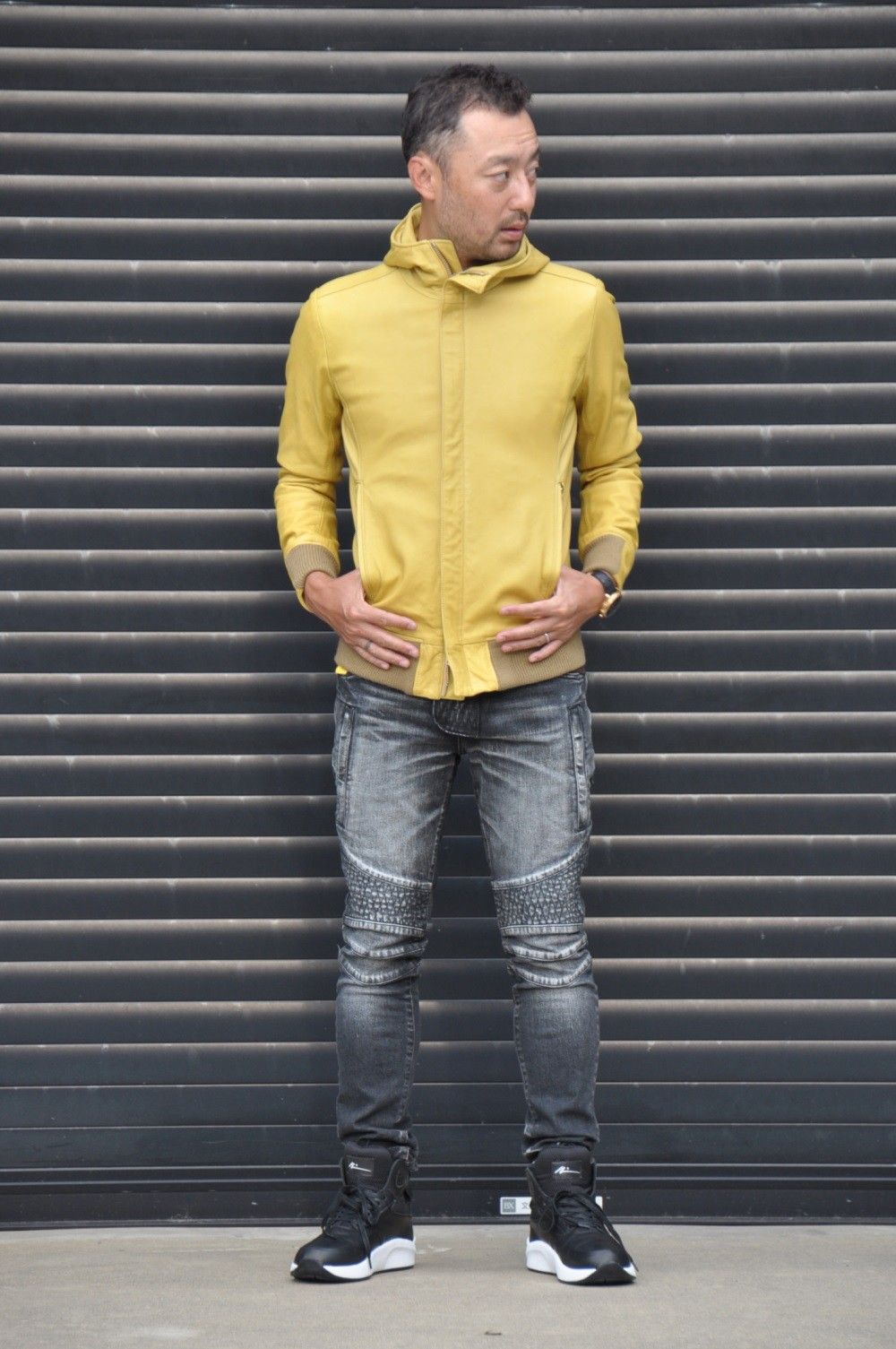 AKMバイカーデニムstyling　No.6