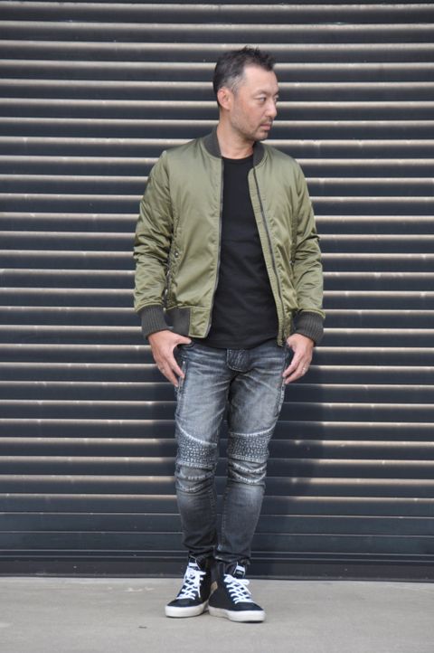 AKMバイカーデニムstyling　No.8