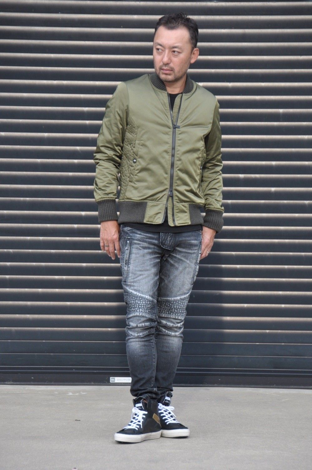 AKMバイカーデニムstyling　No.8