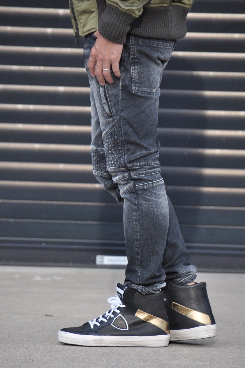 AKMバイカーデニムstyling　No.8