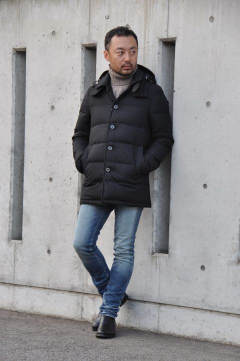 ダウンジャケットもマッキントッシュなら大人っぽく大人なイメージになりますね