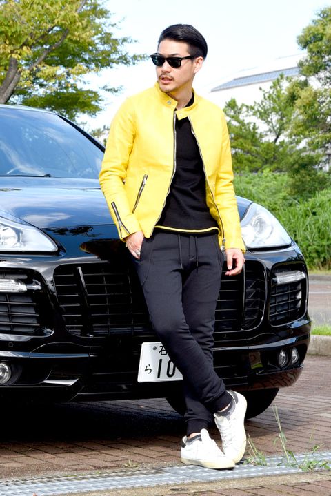 『車と服』  “高級感と遊び・そんなカイエン-GTSの卓越した性能と共にちょっとだけ贅沢なドライブコーデ”