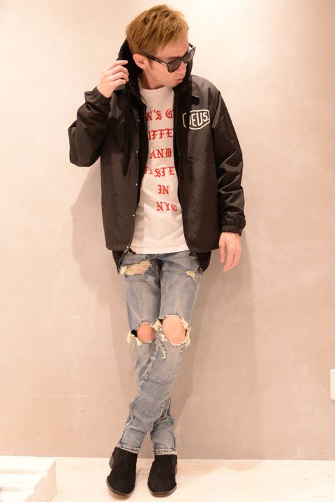 【mnml】M1 STRETCH DENIMを使用したアメカジスタイル