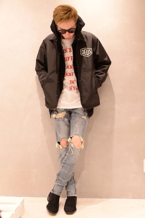 【mnml】M1 STRETCH DENIMを使用したアメカジスタイル