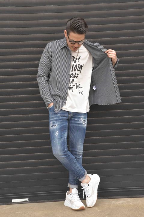 <今回のコーディネートの主役はTシャツについてお答えします>