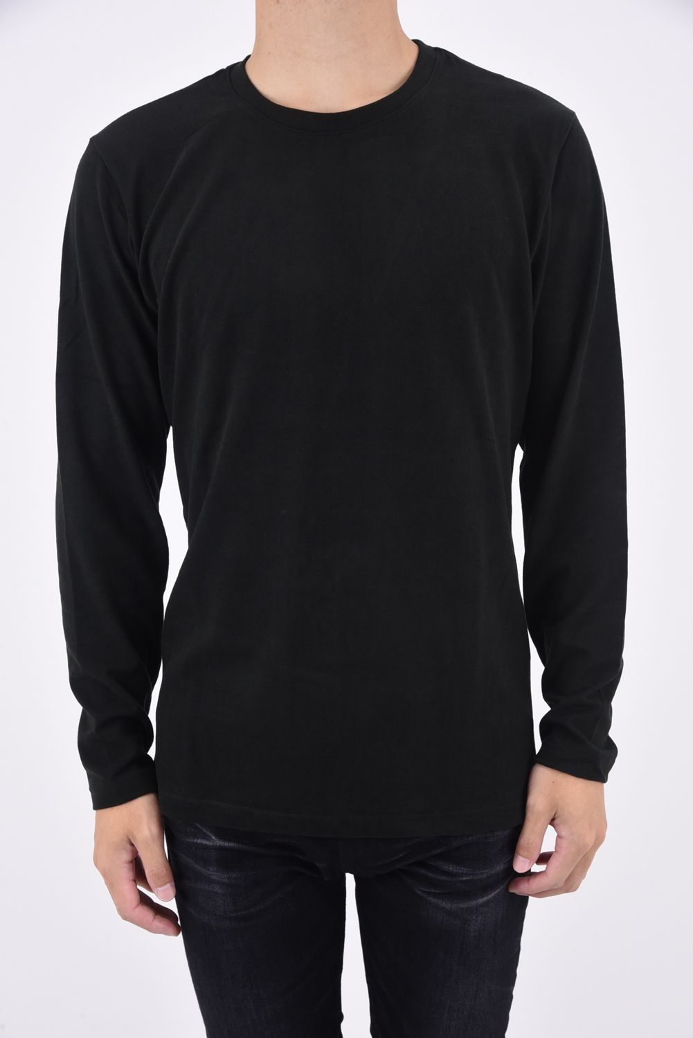 L/S CREW /  ロングスリーブ ウォーム クルーネック ブラック