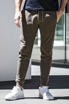 TAPE LOGO LONG PANTS / テープロゴ ロングパンツ (カーキ)