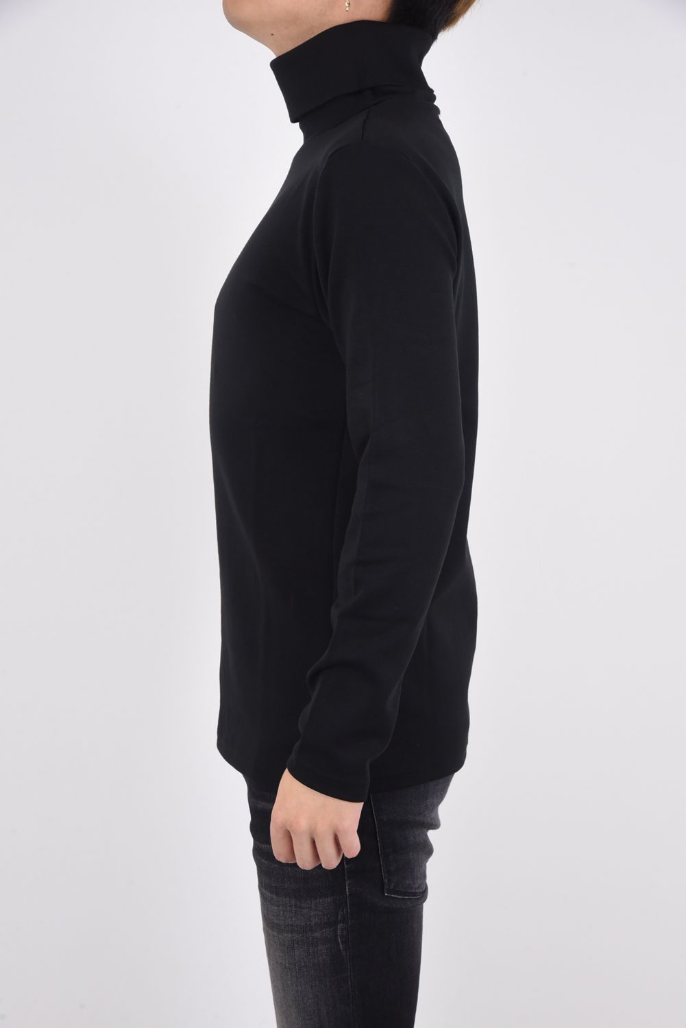 L/S TURTLE / ロングスリーブ ウォーム タートルーネック ブラック
