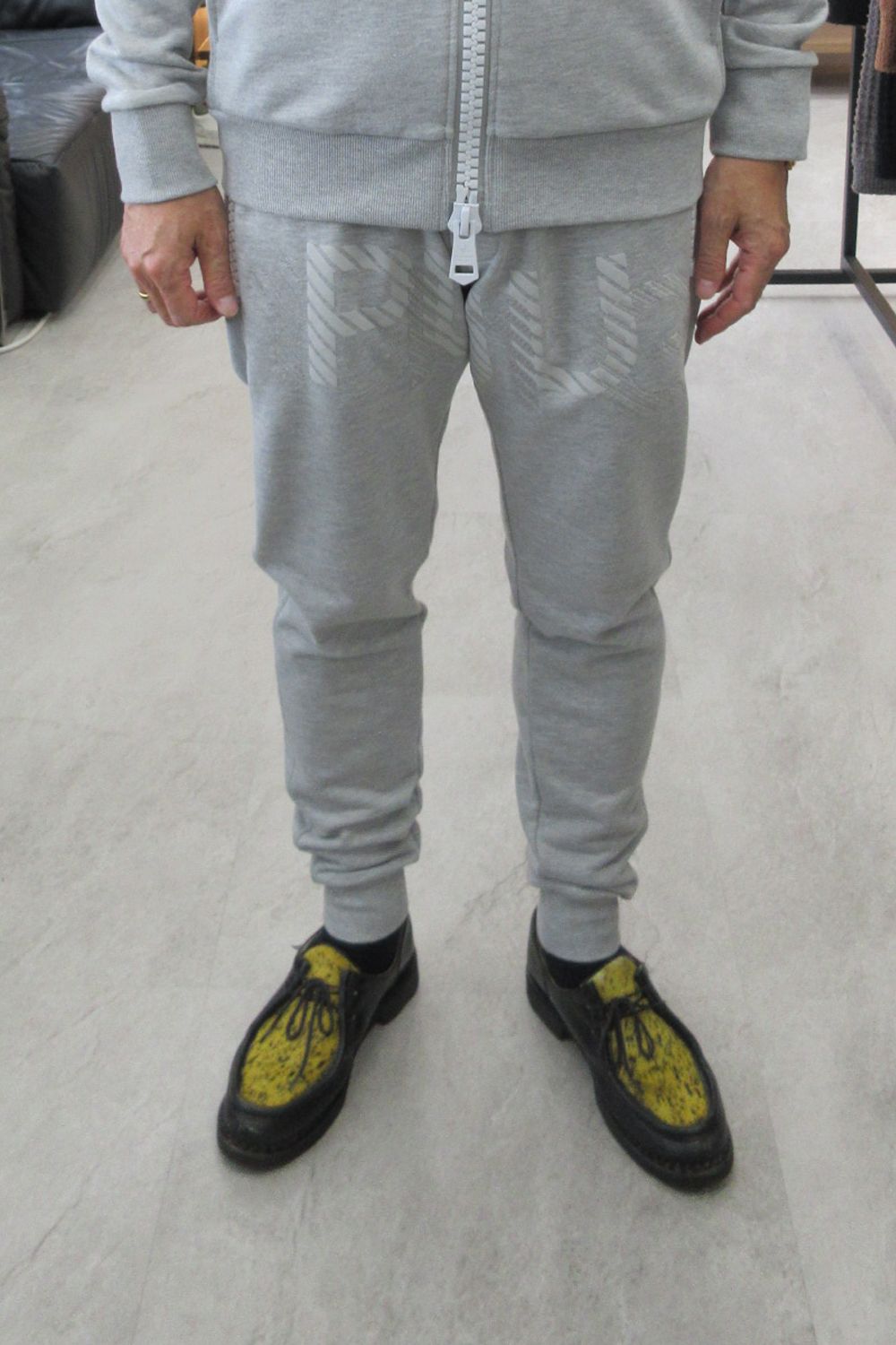 【26AW】 TC FRENCH TERRY SHADOW LOGO LONG PANTS / フレンチテリー シャドーロゴ ロングパンツ (グレー) (9月上旬入荷予定)