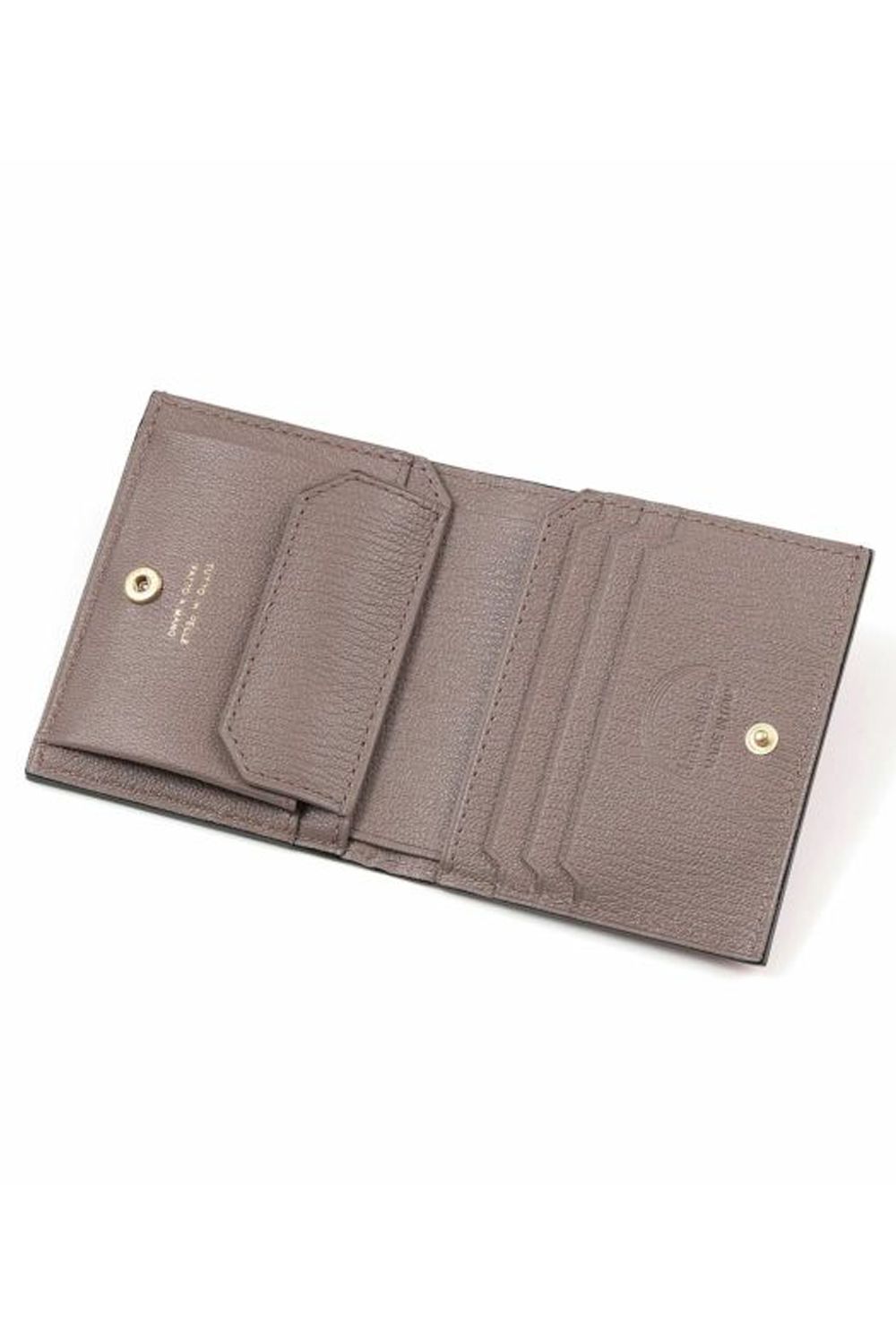 【残り1点】 MINI WALLET / LA401GT ゴートレザー スナップタイプ 二つ折りミニウォレット レッド / トルトラ