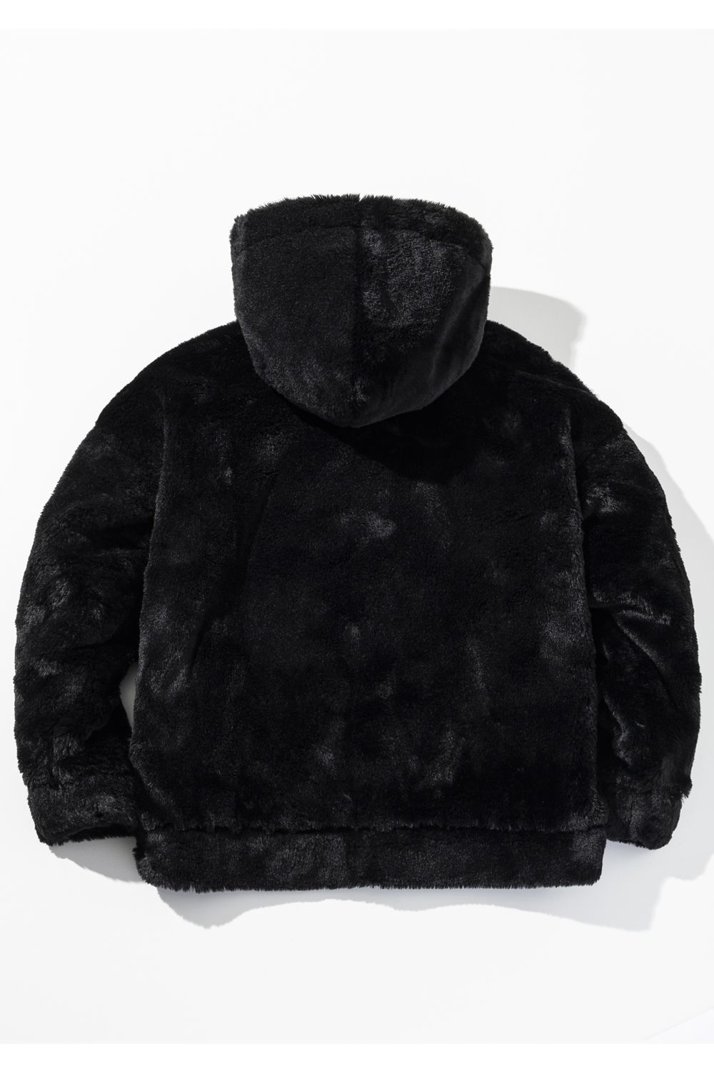 【26AW】 LUXE CLOUD-FUR OVERSIZED ZIP HOODIE / オーバーサイズ ジップアップ ファーフーディー (ブラック) (10月上旬入荷予定)