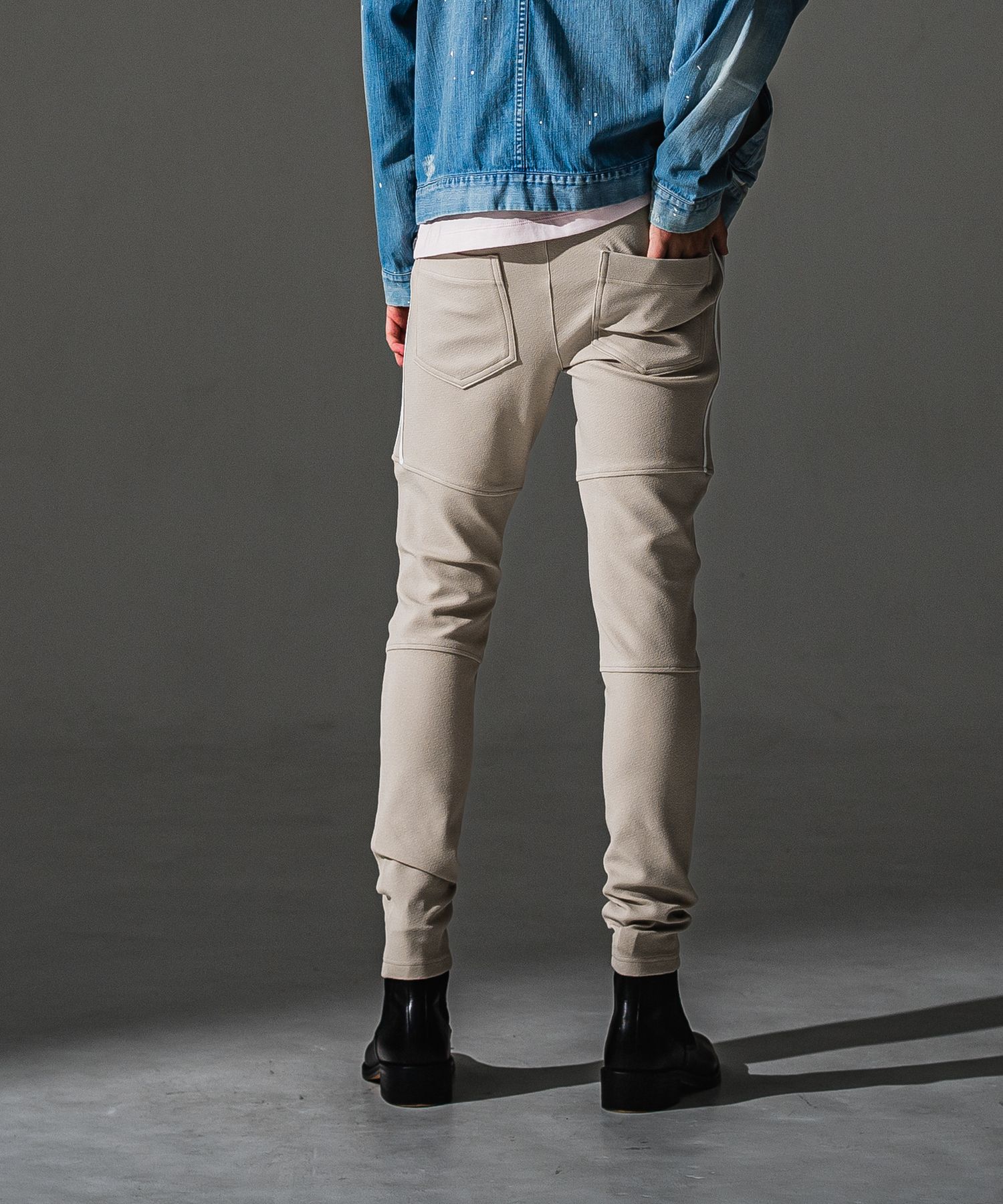 Johnson LINE blister PT / 【定番】 ブリスターニット ジョンソンラインパンツ (ベージュ)（7月下旬入荷予定）※オーダー締切:5月23日(土)17時