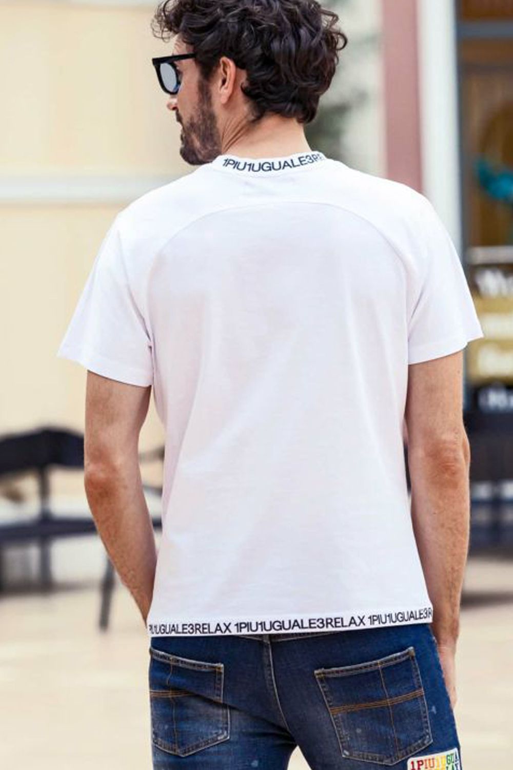 COLLAR LOGO T-SHIRT / ネックロゴ 半袖Tシャツ ホワイト