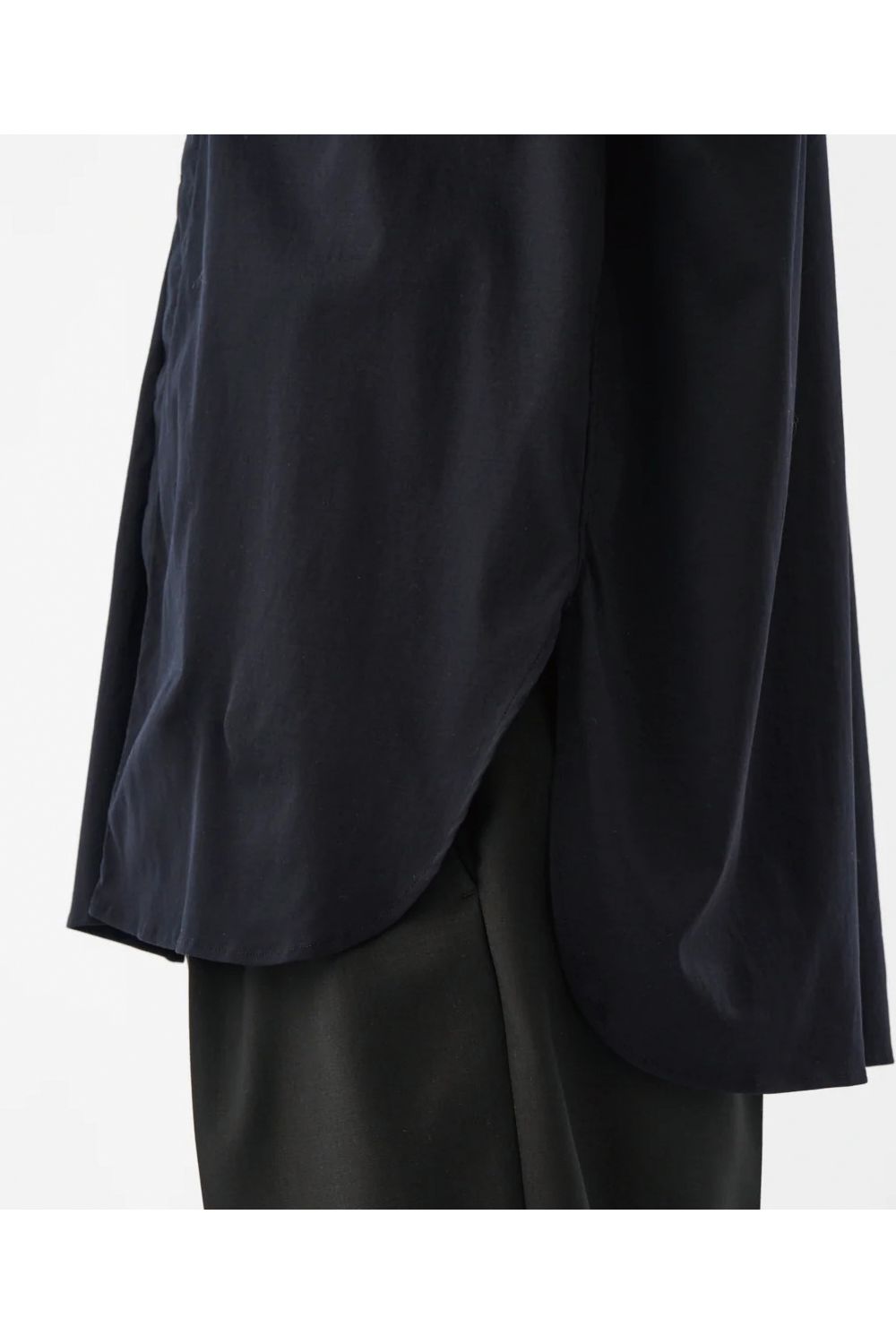 COTTON SMOOTH / コットンスムース スキッパーシャツ (ネイビー)