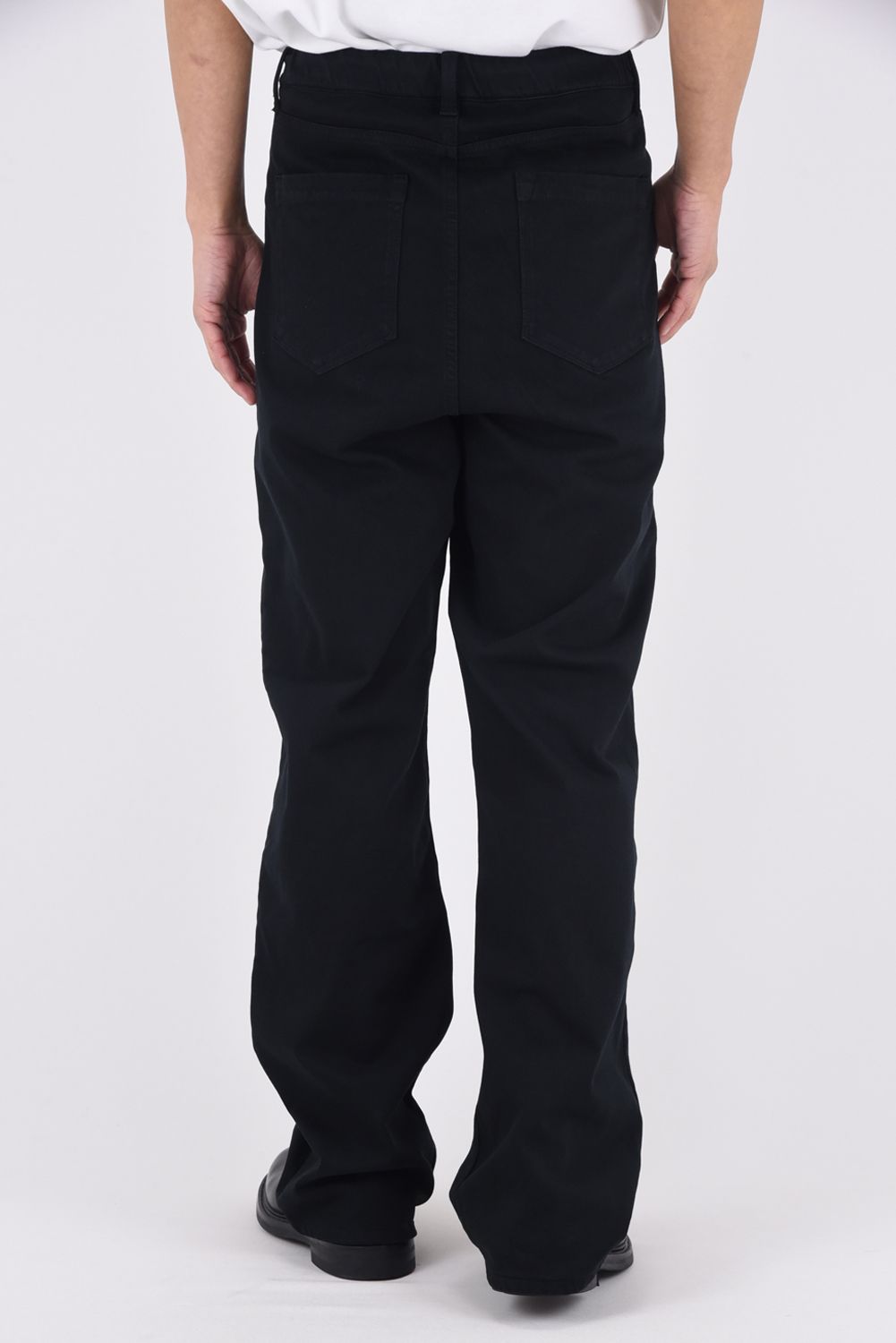 KING DENIM JERSEY / 新定番 バギーシルエット デニムジャージーンズ (ブラック)