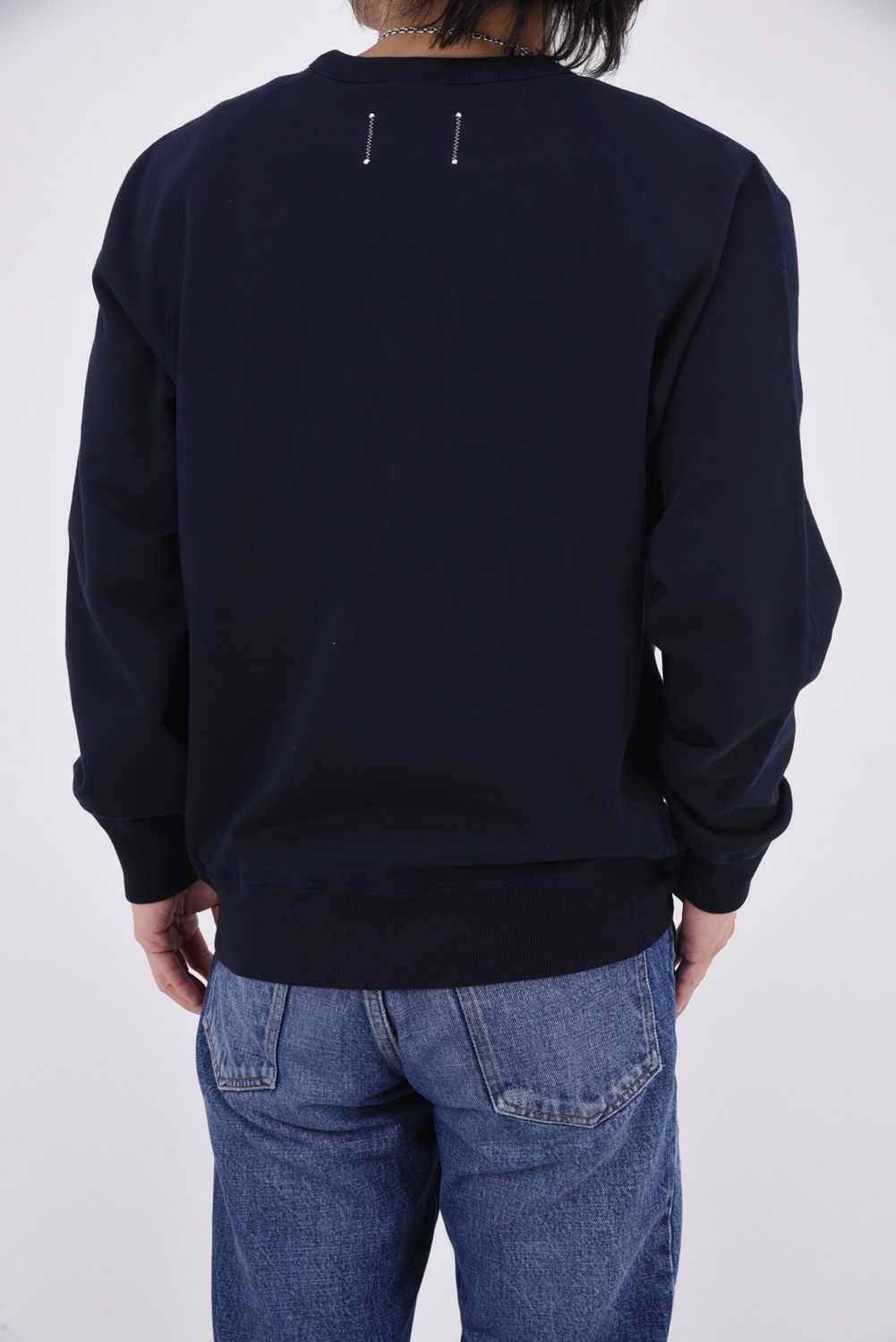【国内正規品】【STANDARD FIT】 MIDWEIGHT TERRY CREWNECK / ミッドウェイト クルーネックスウェット (ネイビー)