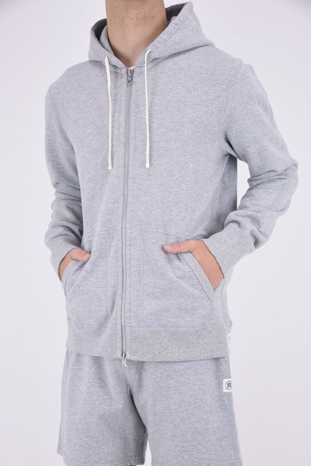 【国内正規品】 MIDWEIGHT TERRY FULL ZIP HOODIE / ミッドウェイトテリー フルジップパーカー ヘザーグレー